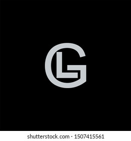 GL Letter monogram with abstrac concept style design
