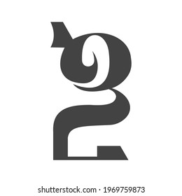 GL, LG, Abstract initial monogram letter alphabet logo design