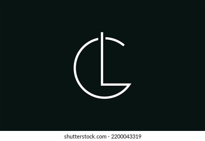 GL or LG Abstract initial monogram letter alphabet logo