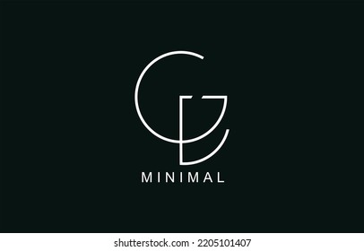 GL or LG Abstract initial monogram Letter alphabet logo