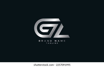 GL, LG, Resumen diseño inicial del logotipo de la letra monograma