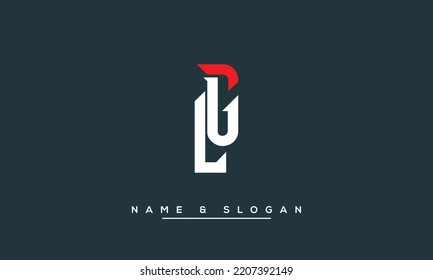 GL,  LG  Abstract  Letters  Logo  Monogram