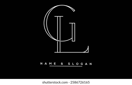 GL, LG Abstract Letters Logo Monogram