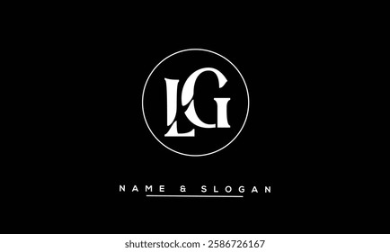 GL, LG Abstract Letters Logo Monogram