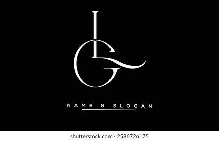 GL, LG Abstract Letters Logo Monogram