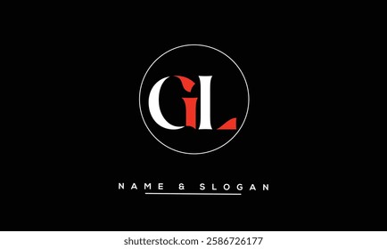 GL, LG Abstract Letters Logo Monogram