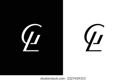 GL LG alphabet letter icon logo design