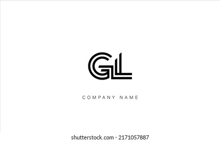 GL, LG Alphabet Letters Logo Monogram