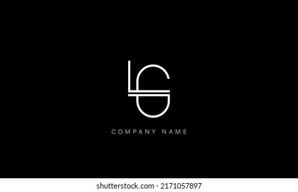 GL, LG Alphabet Letters Logo Monogram
