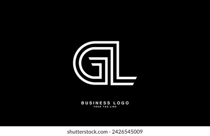 GL, LG, G, L, Abstract Letters Logo Monogram