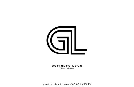 GL, LG, G, L, Abstract Letters Logo Monogram