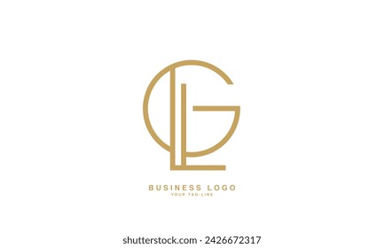 GL, LG, G, L, Abstract Letters Logo Monogram