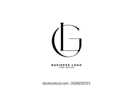 GL, LG, G, L, Abstract Letters Logo Monogram