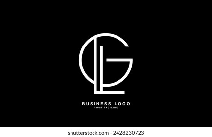 GL, LG, G, L, Abstract Letters Logo Monogram