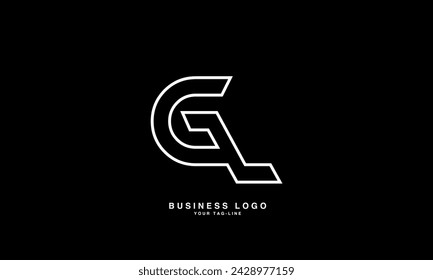 GL, LG, G, L, Abstract Letters Logo Monogram