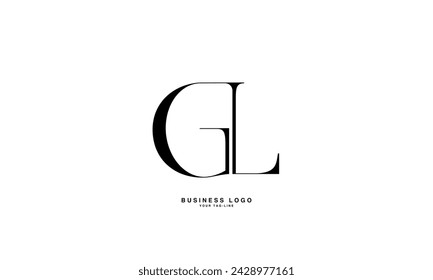 GL, LG, G, L, Abstract Letters Logo Monogram