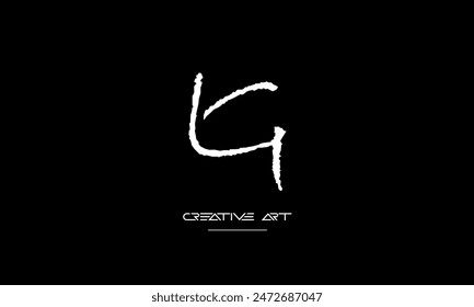 GL, LG, G, L letras abstractas logo monograma