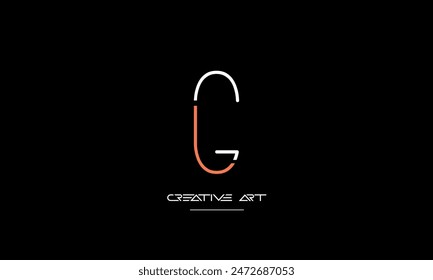 GL, LG, G, L letras abstractas logo monograma