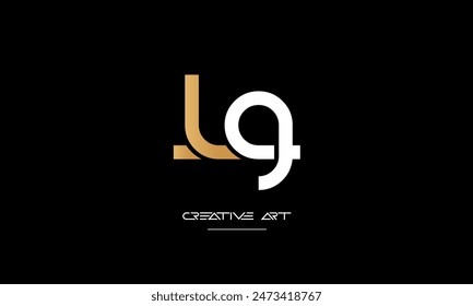 GL, LG, G, L letras abstractas logo monograma