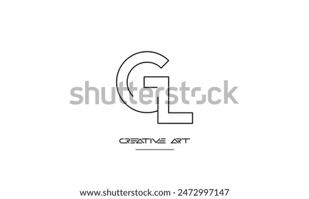 GL, LG, G, L abstract letters logo monogram