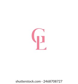 GL, LG letter logo design template elements. Modern abstract digital alphabet letter logo.