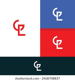 GL, LG letter logo design template elements. Modern abstract digital alphabet letter logo.