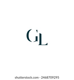 GL, LG letter logo design template elements. Modern abstract digital alphabet letter logo.