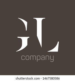 GL logo design. Monogram. Company logo. Letters G and L.