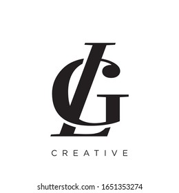 Gl Logo Design Vector Icon Symbol