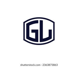 GL logo design vector template