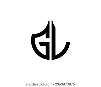 GL logo design vector template