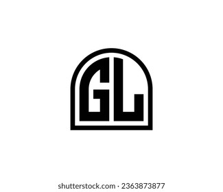 GL logo design vector template