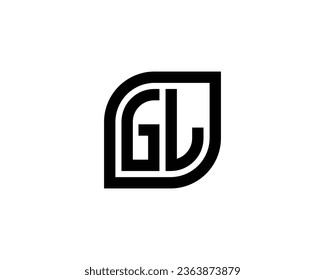 GL logo design vector template