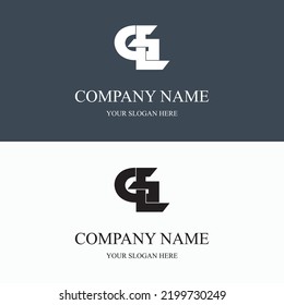 GL logo initial letter luxury royal logo. template symbol. modern golden luxury logo. abstract monogram vector letter mark brand fashion. icon  business monogram boutique font Clothing minimalist.