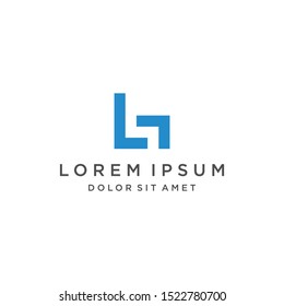 GL Logo or LG Logo Monogram Icon Vector Symbol Template
