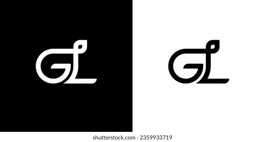 GL Logo, GL Monogram, Initial GL Logo, Letter GL Logo, Creative Icon, vector