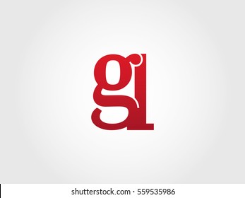 gl lowercase logotype