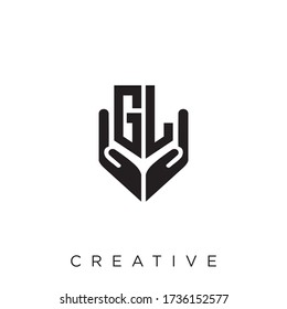 gl luxury logo design vector icon symbol