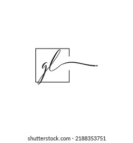 GL siganture logo concept in high quality professional design that will print well across any print media