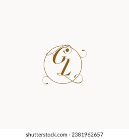 GL uniquely wedding logo symbol of your marriage and you can use it on your wedding stationary