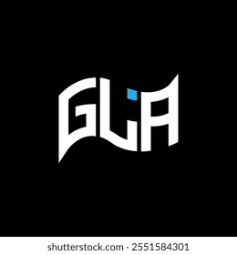 GLA logo design, GLA simple and modern logo. GLA luxurious alphabet design  

