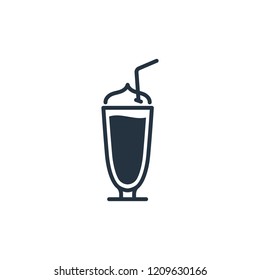 Glace coffee isolated icon on white background, 400 coffee set, logo and sign