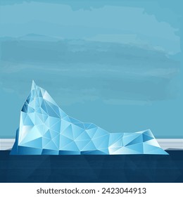 glacier in Antarctida, ice and winter