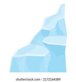 Glacier icon cartoon vector. Ice berg. Antarctic pole