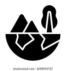 Elemento De Ícone De Geleira Para Design E Vetor