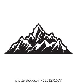 Glacier Mountain Logo Design Illustration