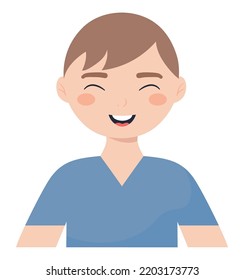 glad guy design over white