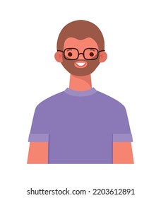 glad guy picture over white