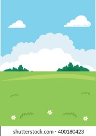 Glade. meadow. nature vector