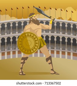 gladiator in arena